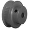 B&B Manufacturing 44-2P06-6FA3, Timing Pulley, Aluminum, Clear Anodized,  44-2P06-6FA3 - alternate 1